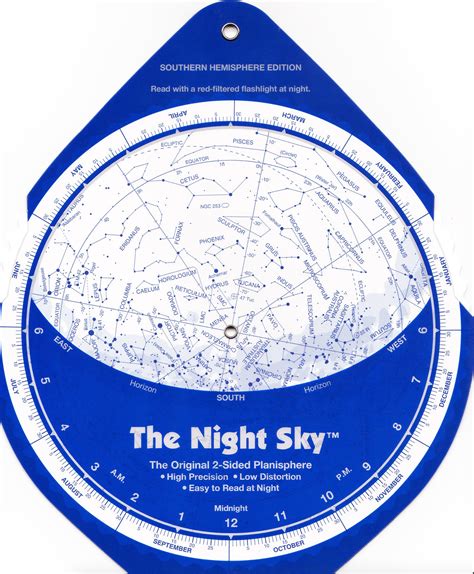 time and date night sky map.